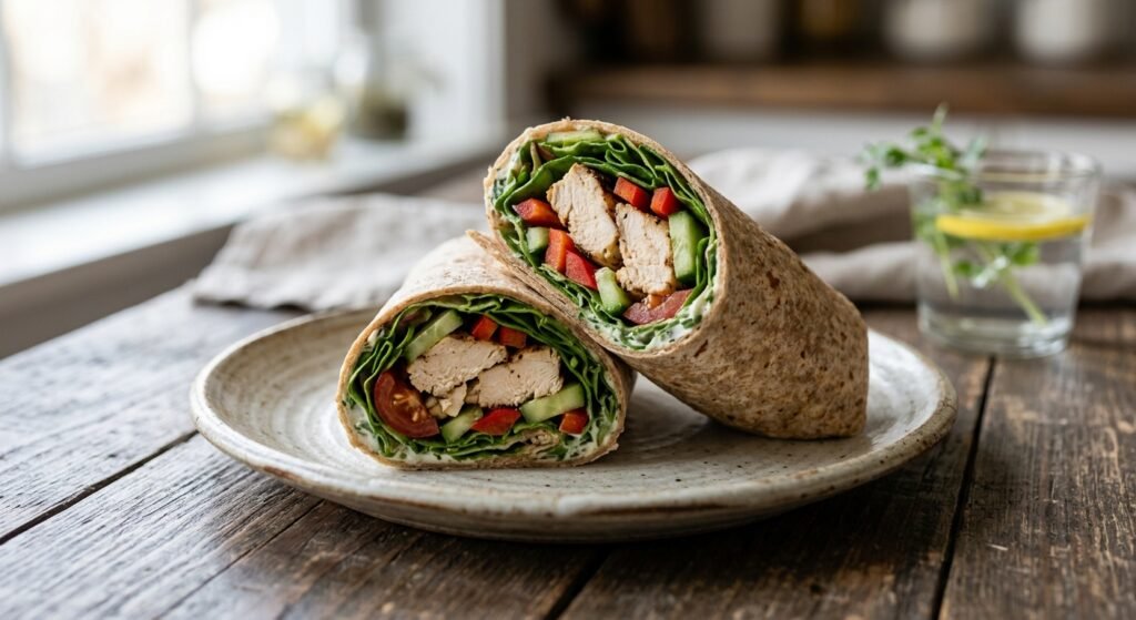Healthy Chicken Wrap.