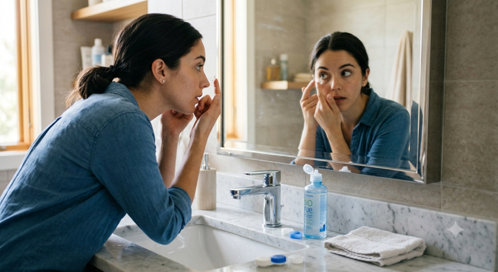 safe contact lens habit

