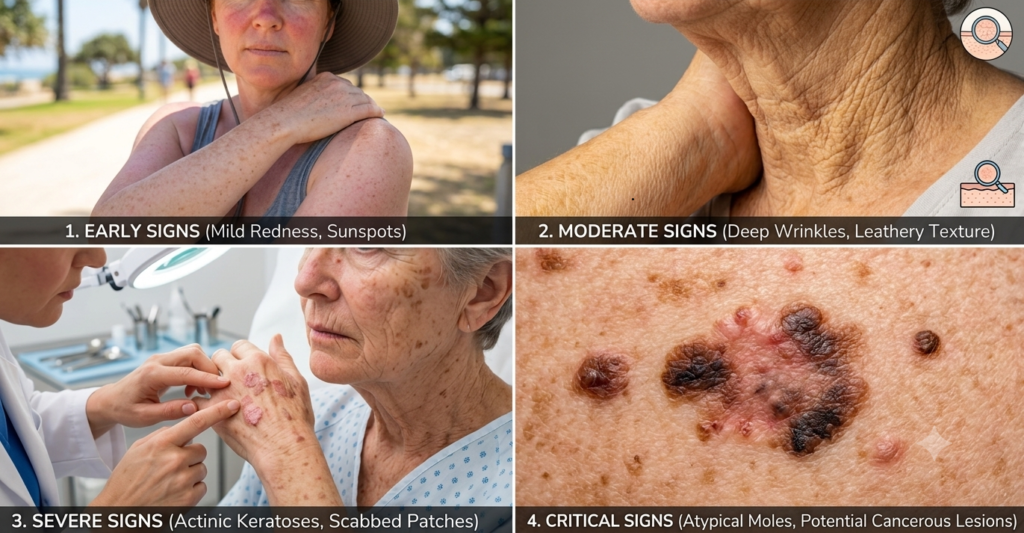 signs and symptoms of UV rays
