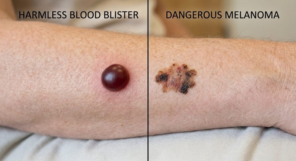 Blood Blister vs Melanoma