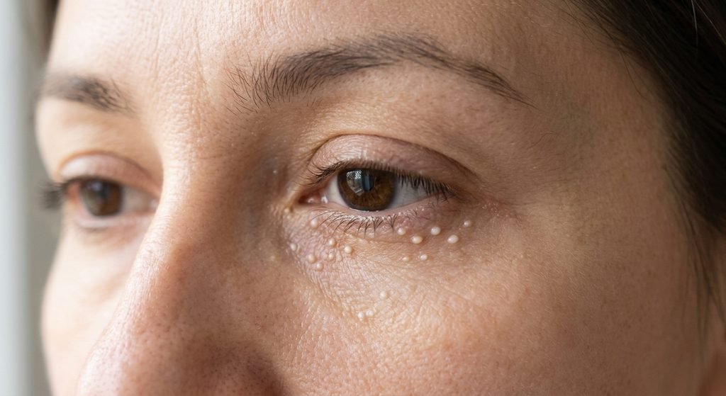 White Bumps Around Eyes