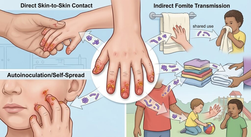 How Impetigo Spreads