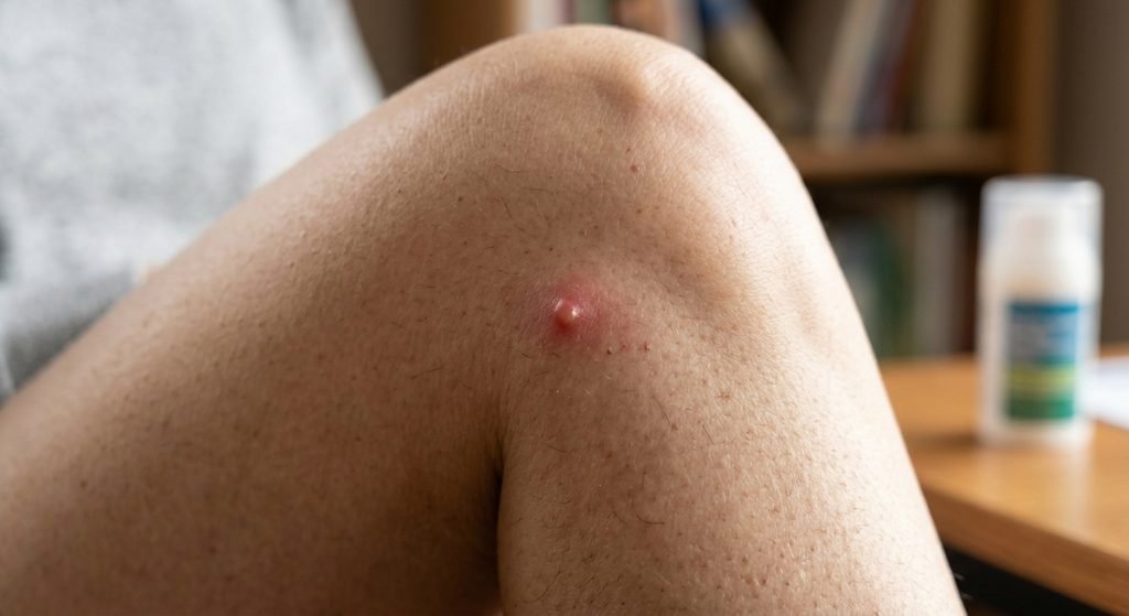Red Pimple on Inner Thigh