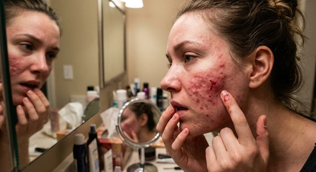 Why Picking at Pimples Backfires Every Time